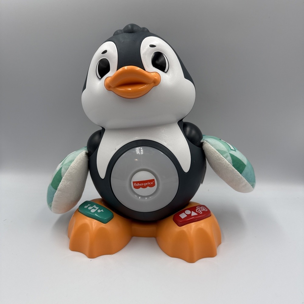 Fisher Price Linkimals Cool Beats Penguin Musical Infant Toy w/ batteries-TESTED